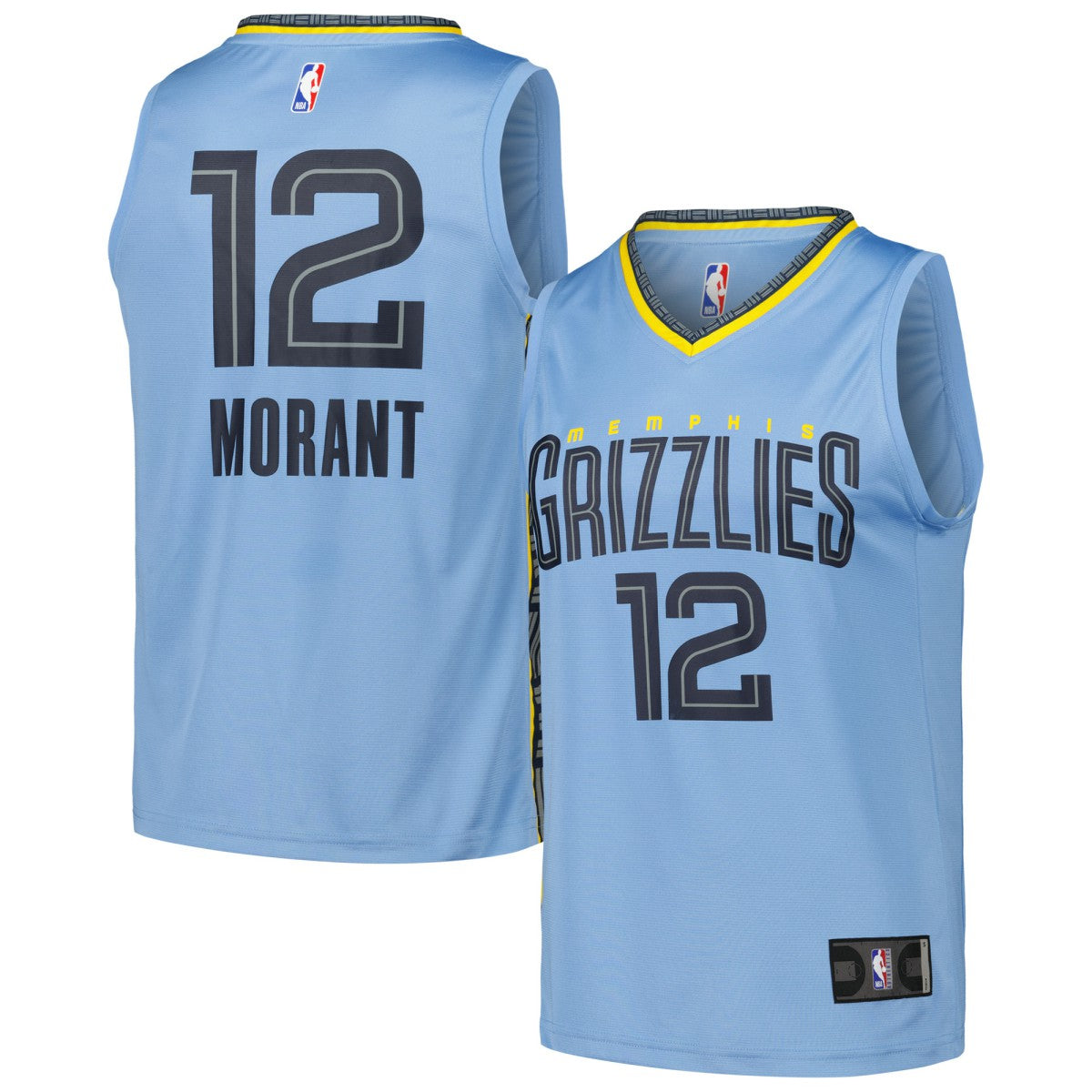 Fanatics - Ja Morant Memphis Grizzlies Fast Break Replica Player Jersey - Statement Edition - Light Blue