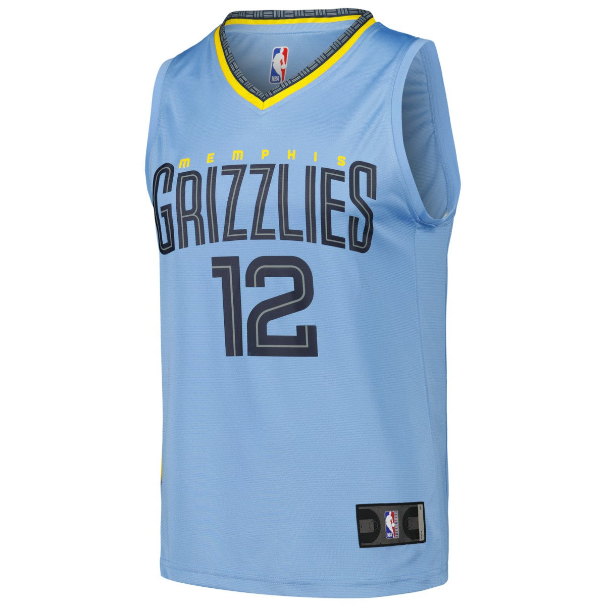 Ja Morant Memphis Grizzlies Fast Break Replica Player Jersey - Statement Edition - Light Blue | NBA Jerseys