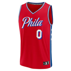 Fanatics - Tyrese Maxey Philadelphia 76ers Fast Break Replica Player Jersey - Statement Editi- Red