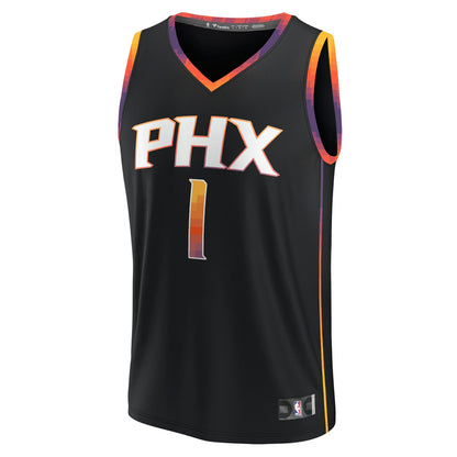 Devin Booker Phoenix Suns Fast Break Replica Player Jersey - Statement Edition - Black | NBA Jerseys