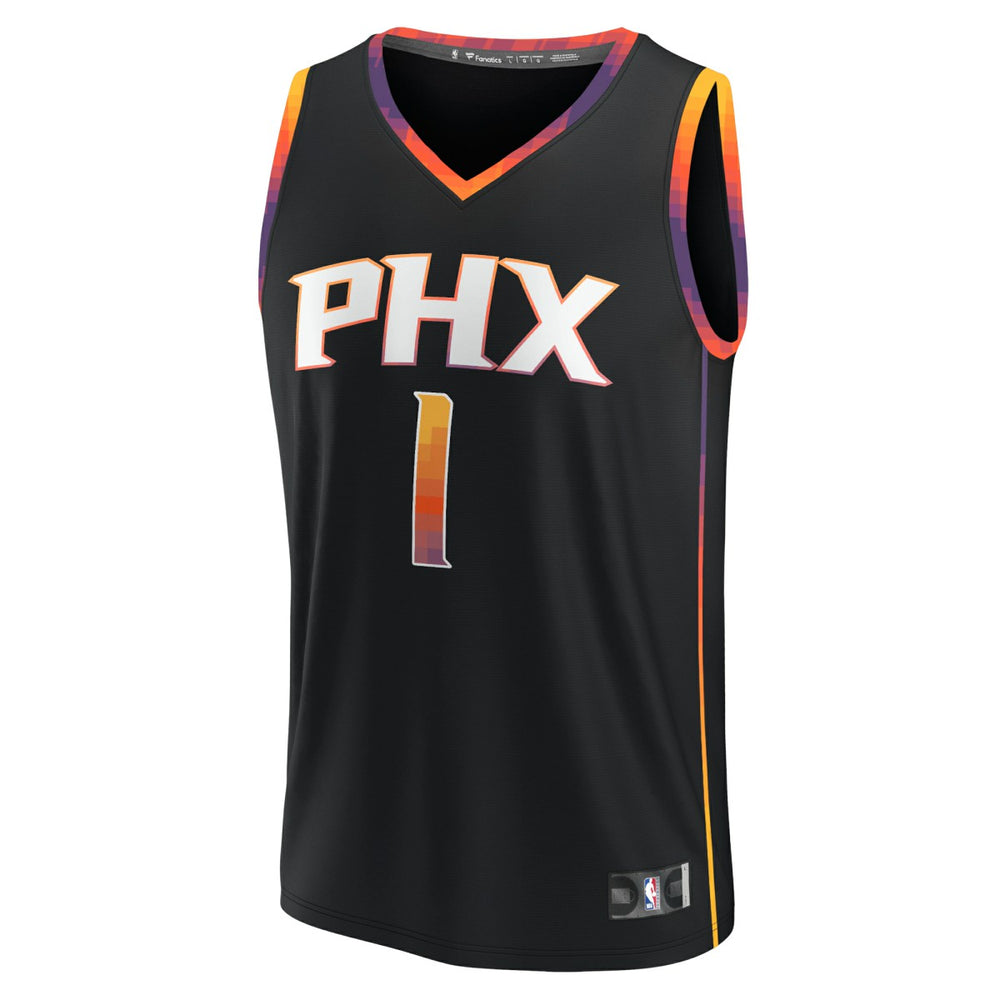 Fanatics - Devin Booker Phoenix Suns Fast Break Replica Player Jersey - Statement Edition - Black