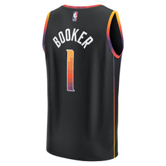 Fanatics - Devin Booker Phoenix Suns Fast Break Replica Player Jersey - Statement Edition - Black