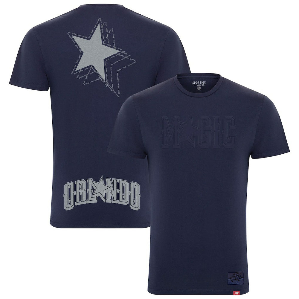 NBA - Orlando Magic x JEFRE Sportiqe Unisex 2023/24 City Edition Bingham T-shirt - Heather Navy