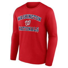 Washington Nationals Logo Athletic Heart & Soul Long Sleeve T-Shirt Lifestyle