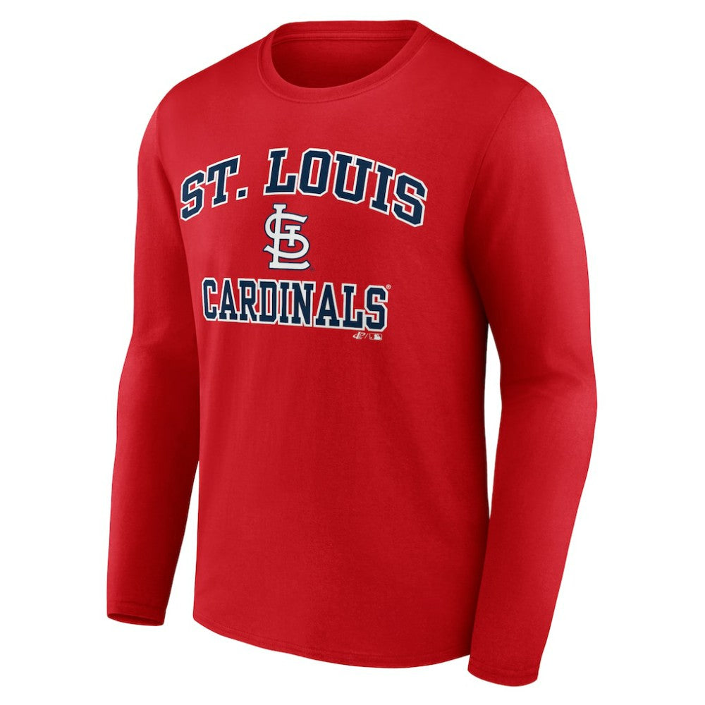 St. Louis Cardinals Logo Athletic Heart & Soul Long Sleeve T-Shirt Lifestyle