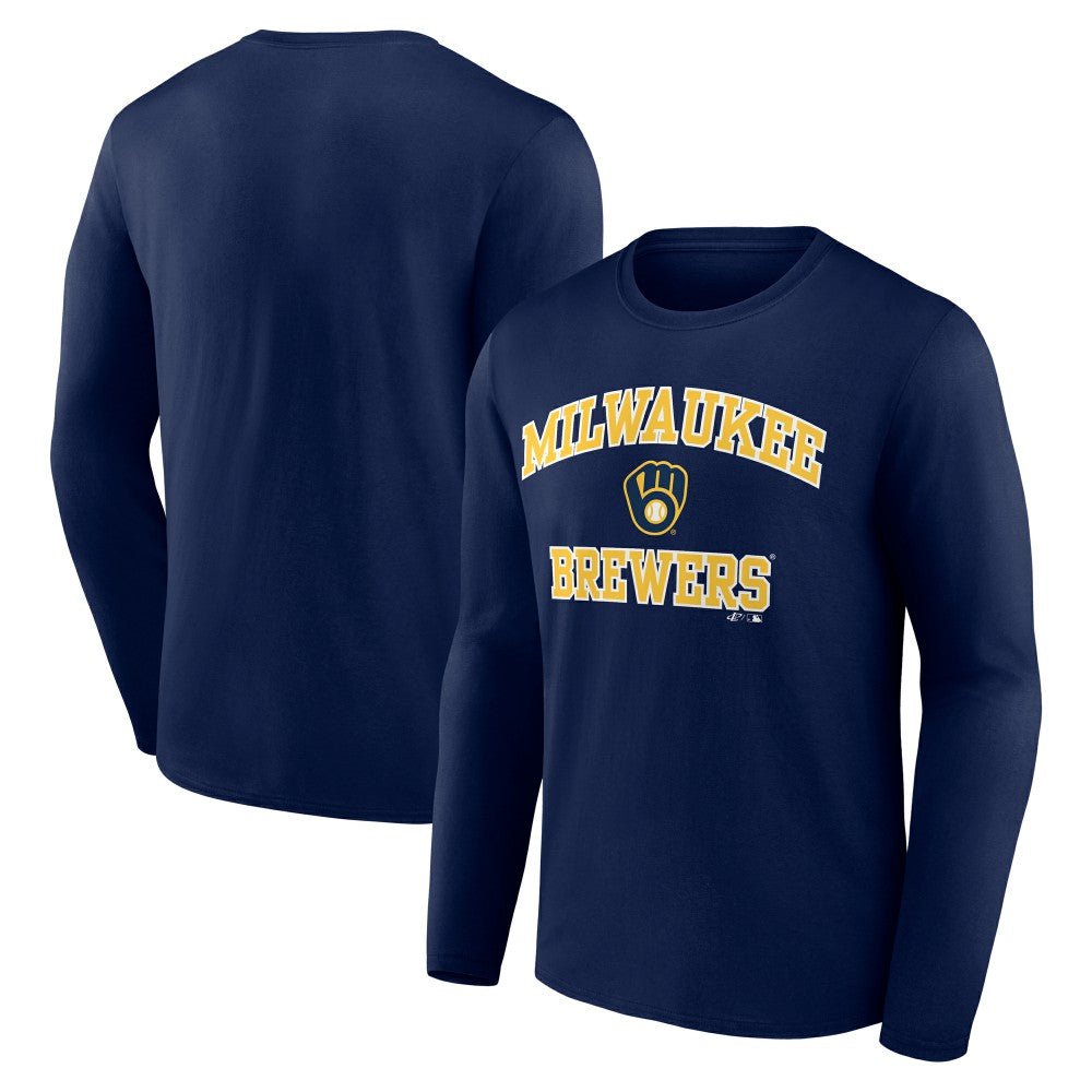 Milwaukee Brewers Logo Athletic Heart & Soul Long Sleeve T-Shirt for sale