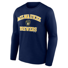 Milwaukee Brewers Logo Athletic Heart & Soul Long Sleeve T-Shirt for sale