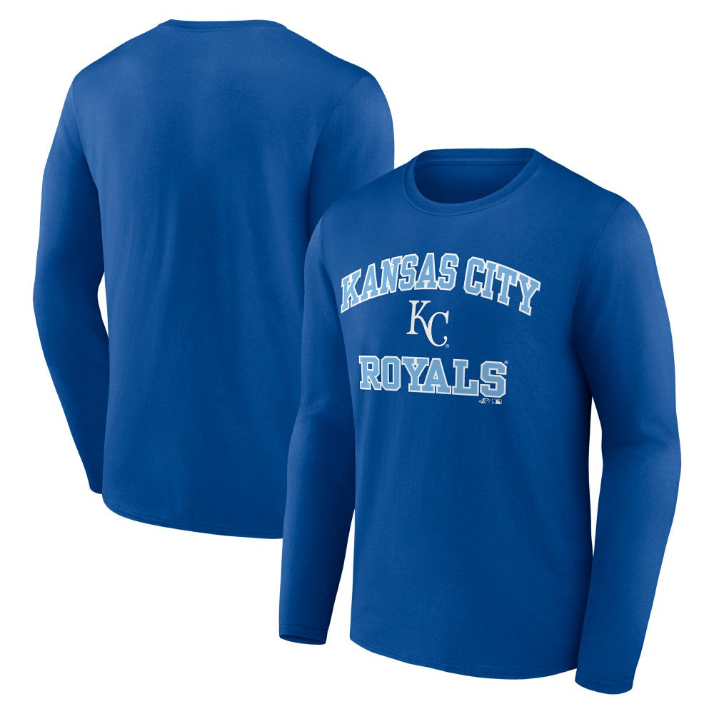 Kansas City Royals Logo Athletic Heart & Soul Long Sleeve T-Shirt Online