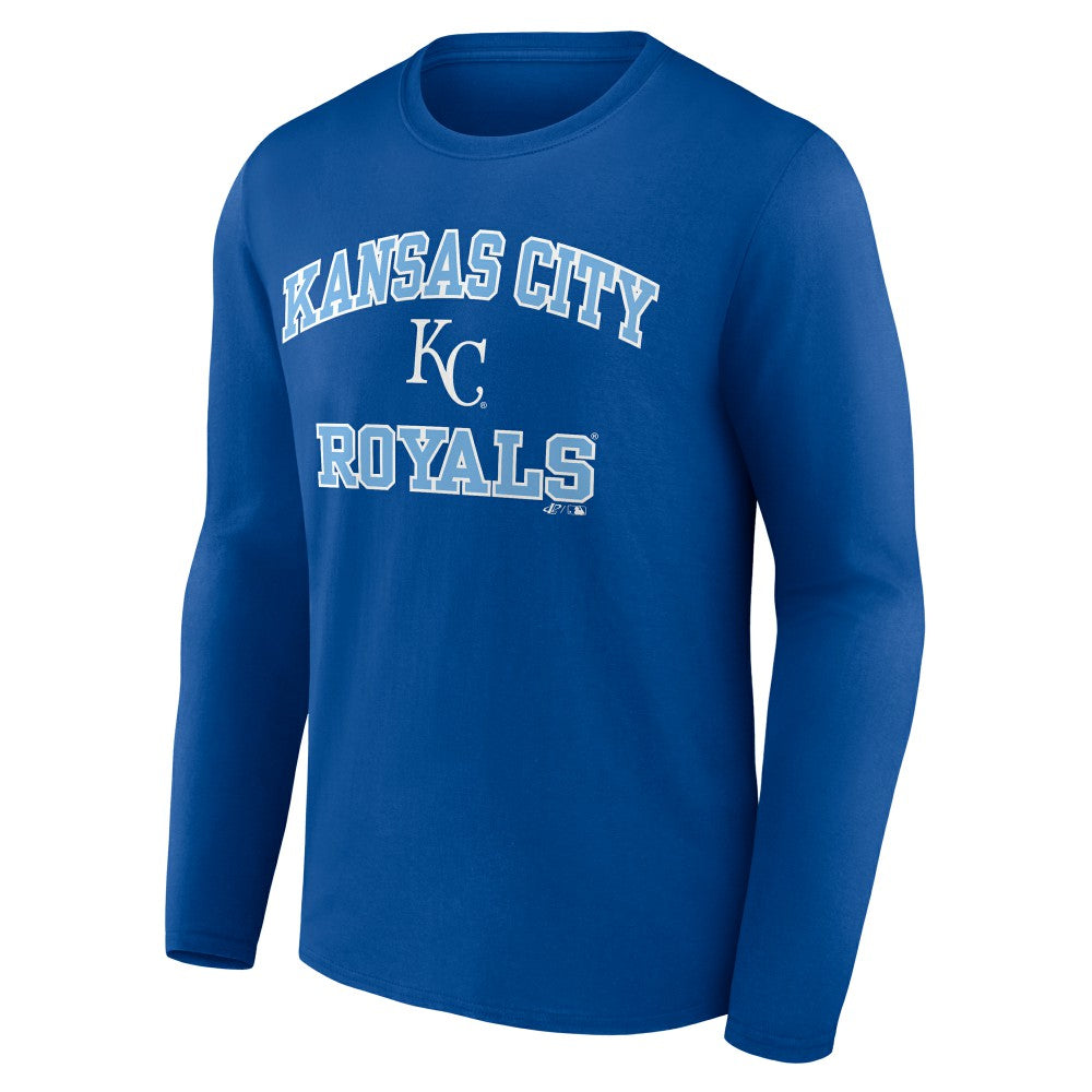 Kansas City Royals Logo Athletic Heart & Soul Long Sleeve T-Shirt Online