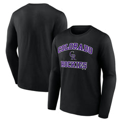Colorado Rockies Logo Athletic Heart & Soul Long Sleeve T-Shirt discount