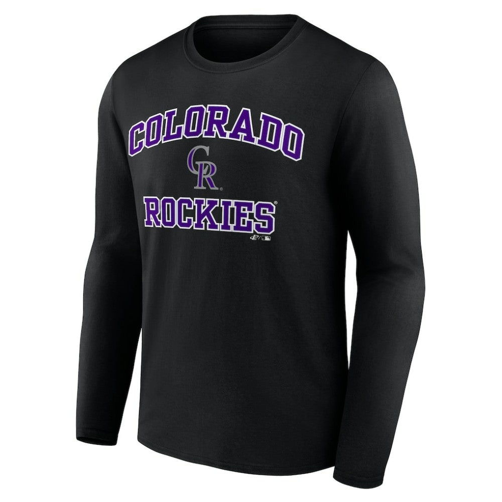Colorado Rockies Logo Athletic Heart & Soul Long Sleeve T-Shirt discount