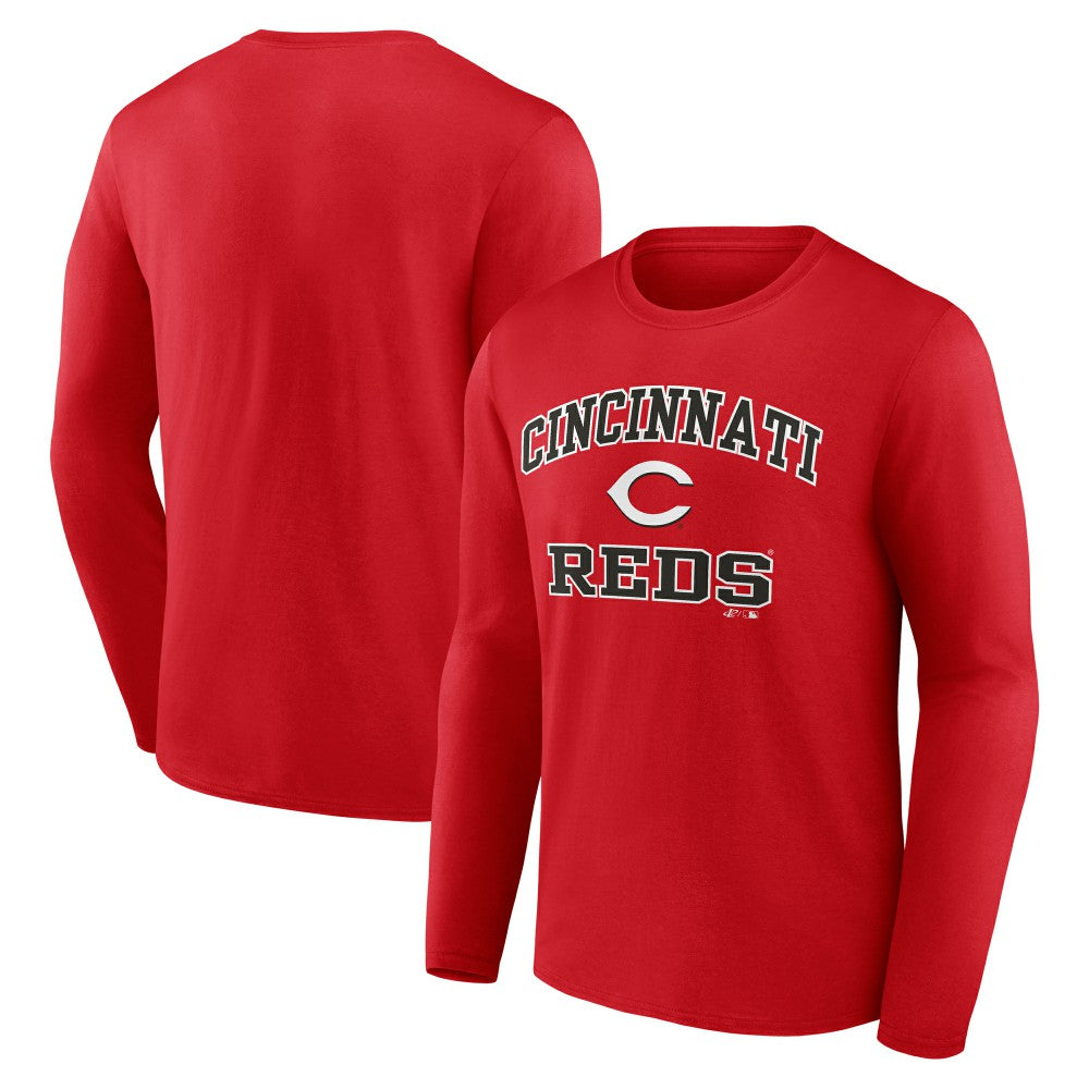 Cincinnati Reds Logo Athletic Heart & Soul Long Sleeve T-Shirt Online