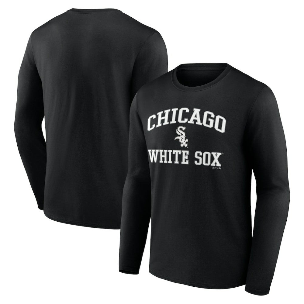 Chicago White Sox Logo Athletic Heart & Soul Long Sleeve T-Shirt Clearance