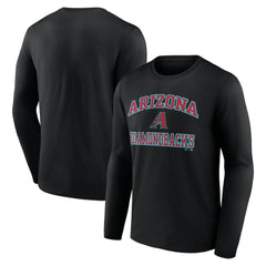 Arizona Diamondbacks Logo Athletic Heart & Soul Long Sleeve T-Shirt Lifestyle