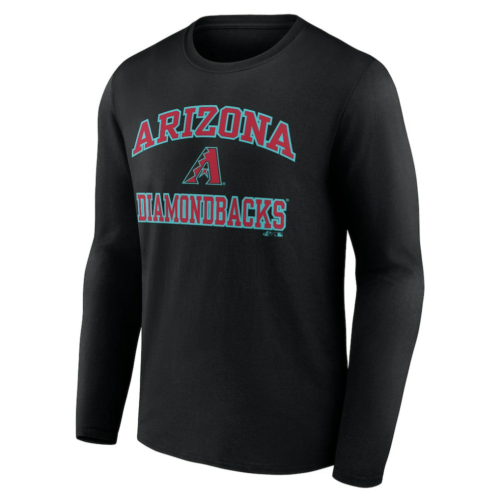 Arizona Diamondbacks Logo Athletic Heart & Soul Long Sleeve T-Shirt Lifestyle