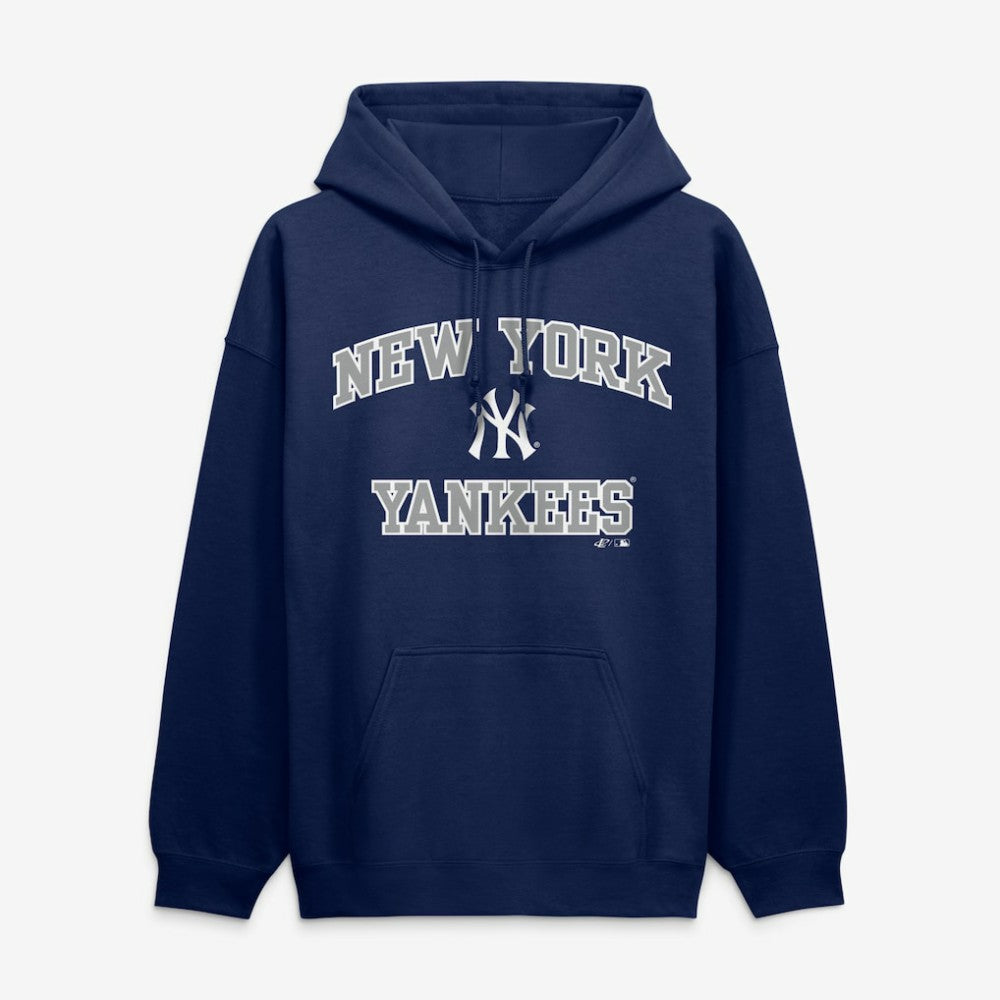 New York Yankees Logo Athletic Heart & Soul Hoodie On Sale