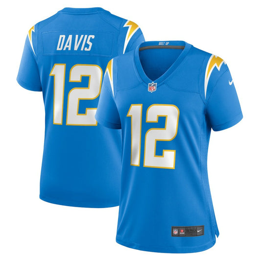 Derius Davis Los Angeles Chargers Women's Team Game Jersey - Powder Blue | NFL Jerseys