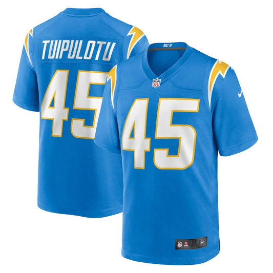 Tuli Tuipulotu Los Angeles Chargers Team Game Jersey - Powder Blue | NFL Jerseys
