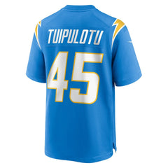 Tuli Tuipulotu Los Angeles Chargers Team Game Jersey Powder Blue - Nike