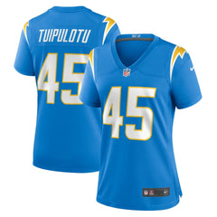 Tuli Tuipulotu Los Angeles Chargers Women's Team Game Jersey Powder Blue - Nike
