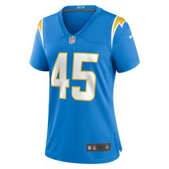 Tuli Tuipulotu Los Angeles Chargers Women's Team Game Jersey Powder Blue - Nike