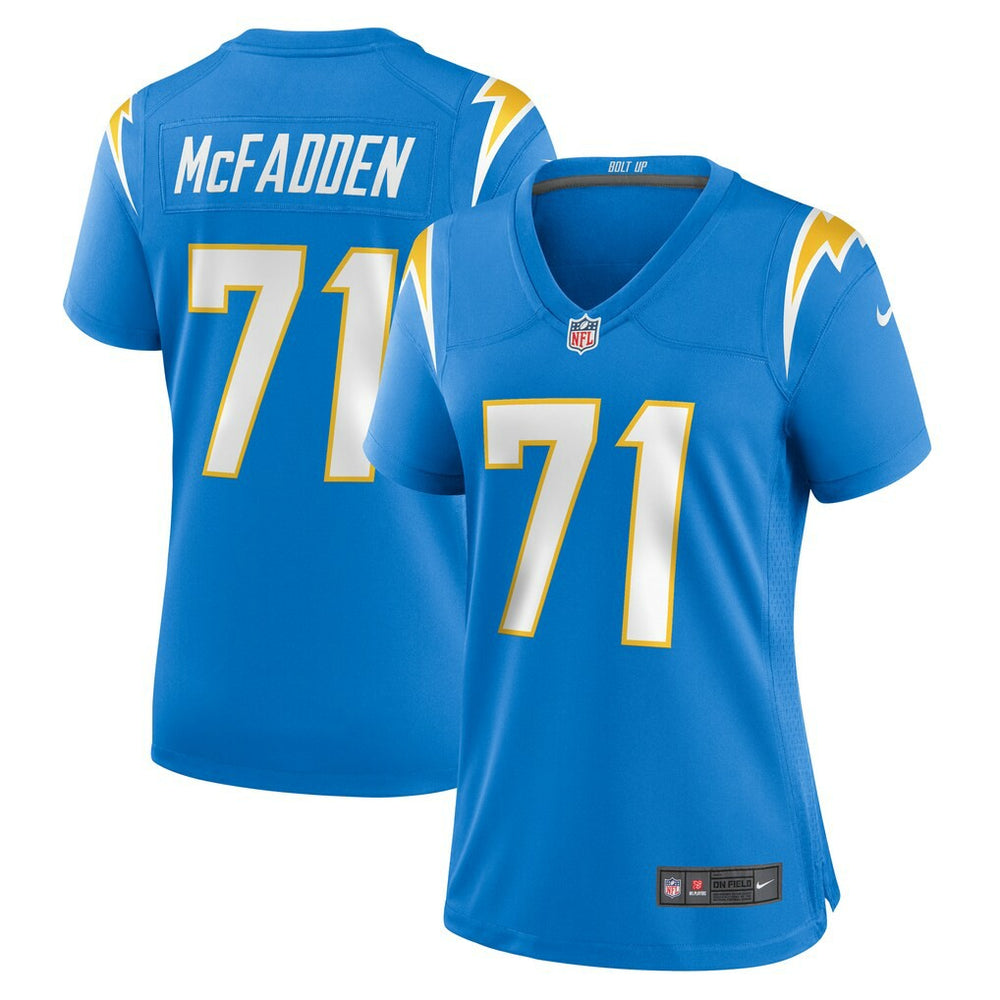 Jordan McFadden Los Angeles Chargers Women's Team Game Jersey Powder Blue - Nike