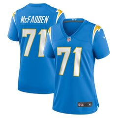 Jordan McFadden Los Angeles Chargers Women's Team Game Jersey Powder Blue - Nike