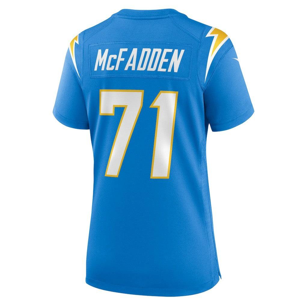 Jordan McFadden Los Angeles Chargers Women's Team Game Jersey Powder Blue - Nike