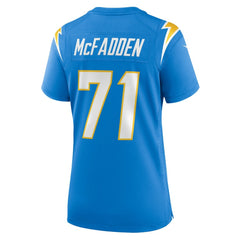 Jordan McFadden Los Angeles Chargers Women's Team Game Jersey Powder Blue - Nike