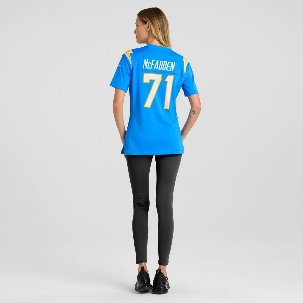 Jordan McFadden Los Angeles Chargers Women's Team Game Jersey Powder Blue - Nike