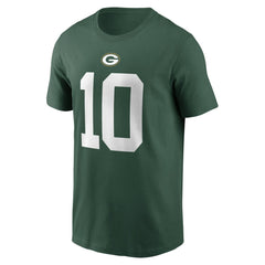 Jordan Love Green Bay Packers Player Name & Number T-Shirt Green - Nike
