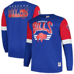 Buffalo Bills Big & Tall Fleece Pullover Sweatshirt Royal - Mitchell & Ness