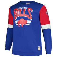 Buffalo Bills Big & Tall Fleece Pullover Sweatshirt Royal - Mitchell & Ness