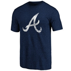Atlanta Braves Official Logo Tri-Blend T-Shirt Lifestyle