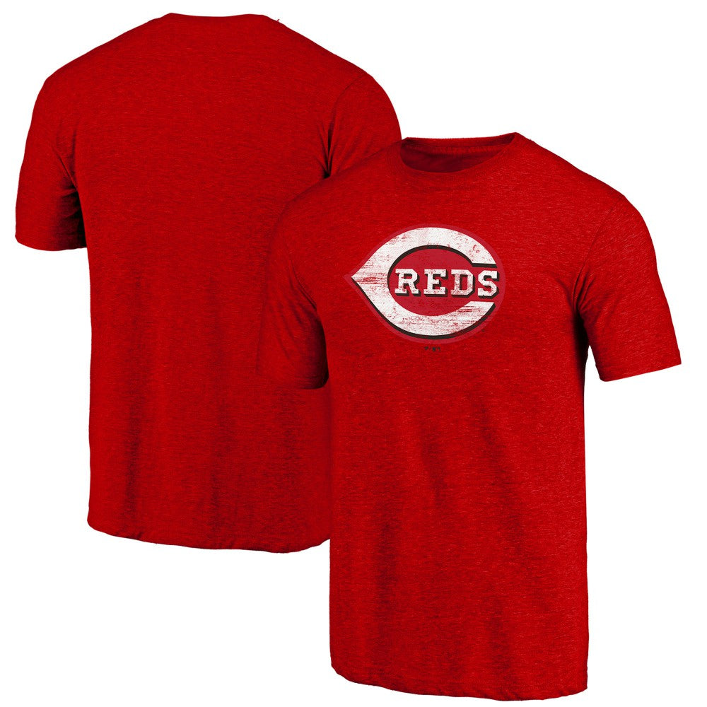 Cincinnati Reds Official Logo Tri-Blend T-Shirt Online