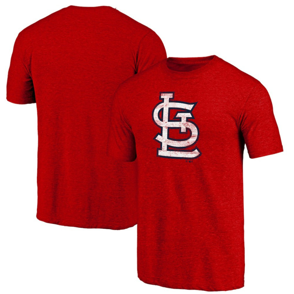 St. Louis Cardinals Official Logo Tri-Blend T-Shirt On Sale