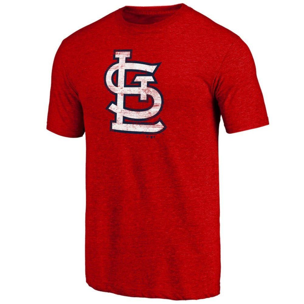 St. Louis Cardinals Official Logo Tri-Blend T-Shirt On Sale