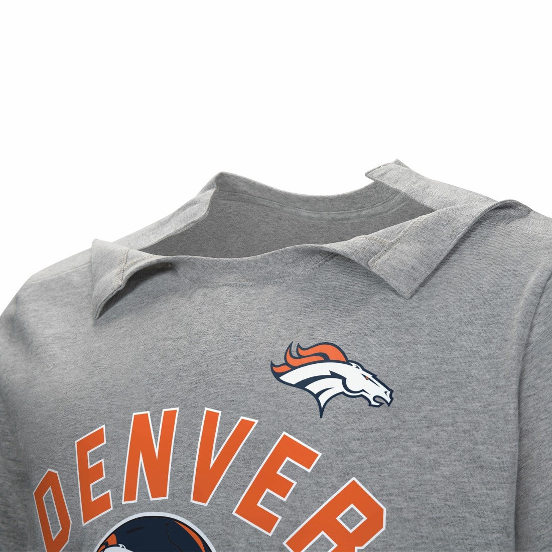 Denver Broncos Tackle Adaptive T-Shirt Gray - NFL