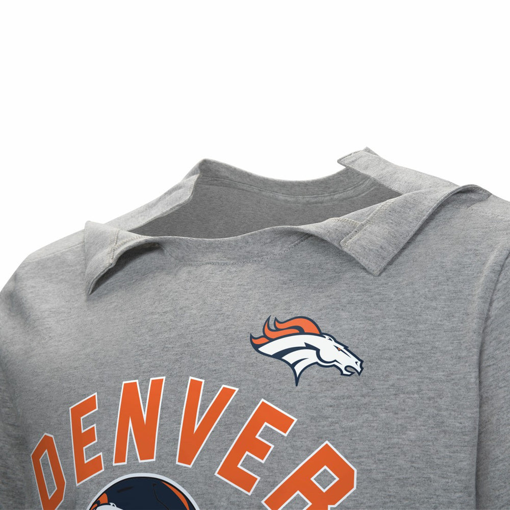 Denver Broncos Tackle Adaptive T-Shirt Gray - NFL