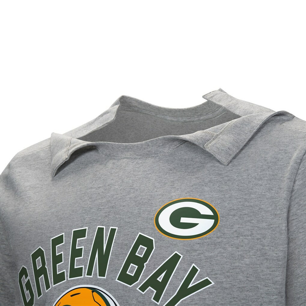 Green Bay Packers Tackle Adaptive T-Shirt Gray - NFL