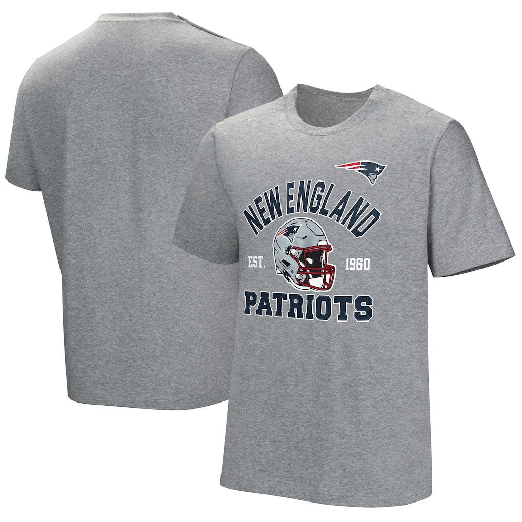 New England Patriots Tackle Adaptive T-Shirt Gray - NFL