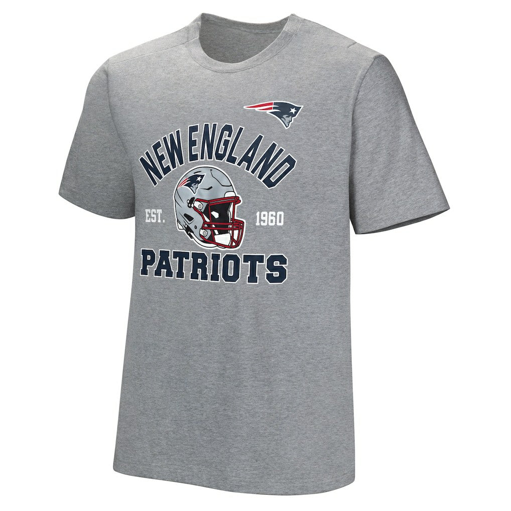 New England Patriots Tackle Adaptive T-Shirt Gray - NFL