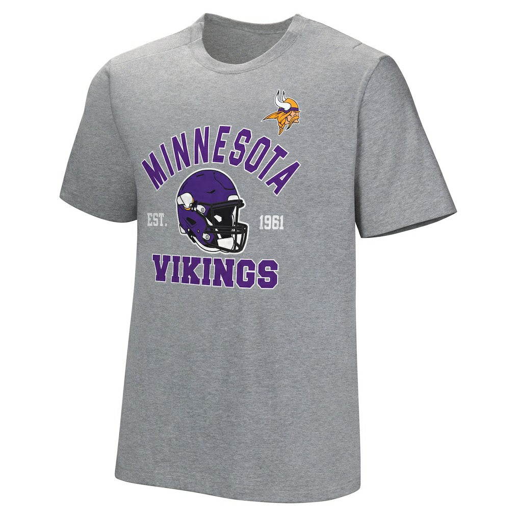 Minnesota Vikings Tackle Adaptive T-Shirt Gray - NFL