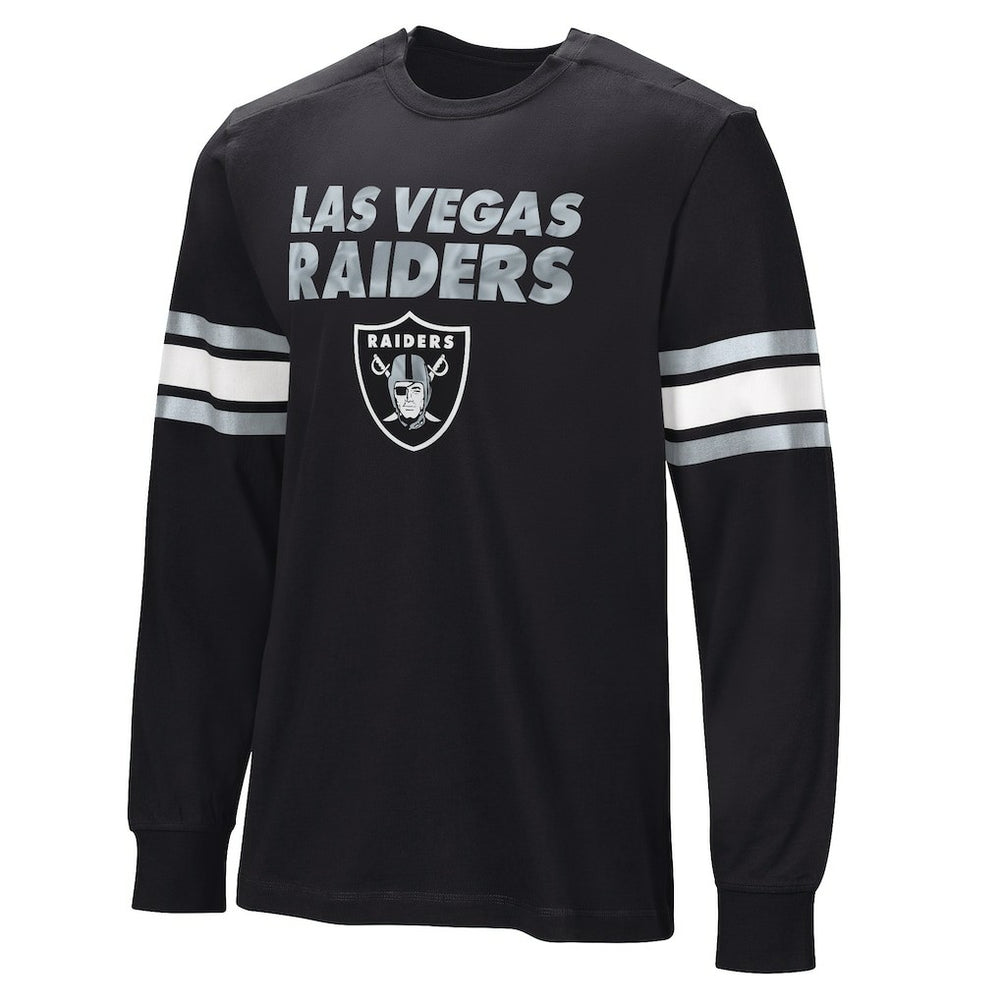 Las Vegas Raiders Hands Off Long Sleeve Adaptive T-Shirt Black - NFL