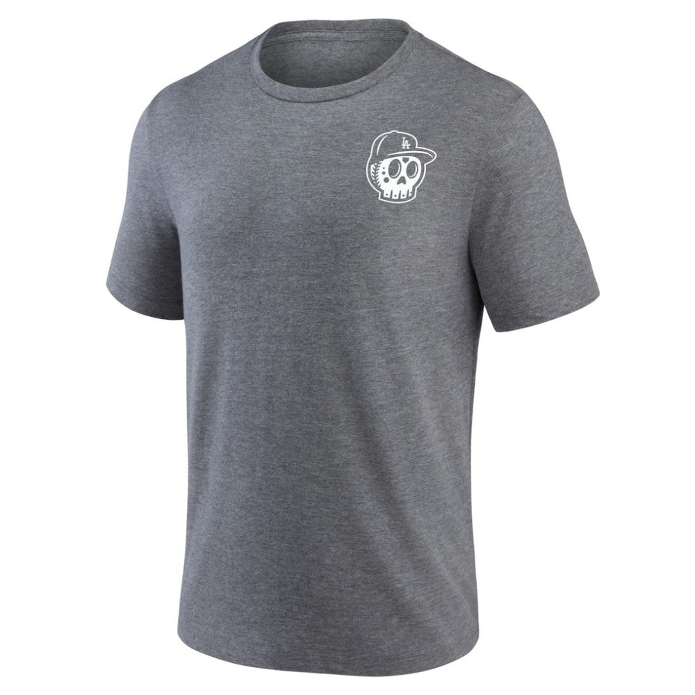Los Angeles Dodgers Hometown Collection Sugar Skull Tri-Blend T-Shirt On Sale