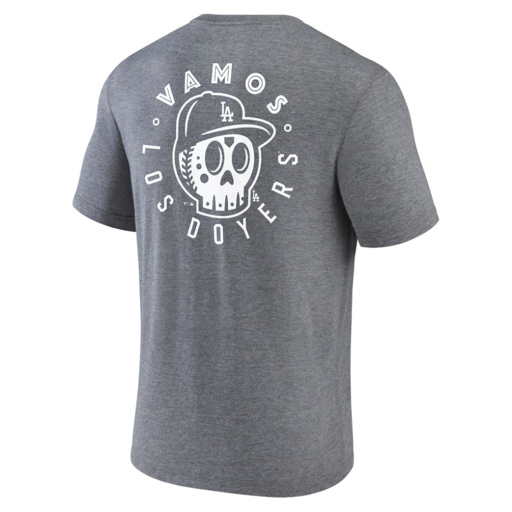 Los Angeles Dodgers Hometown Collection Sugar Skull Tri-Blend T-Shirt On Sale