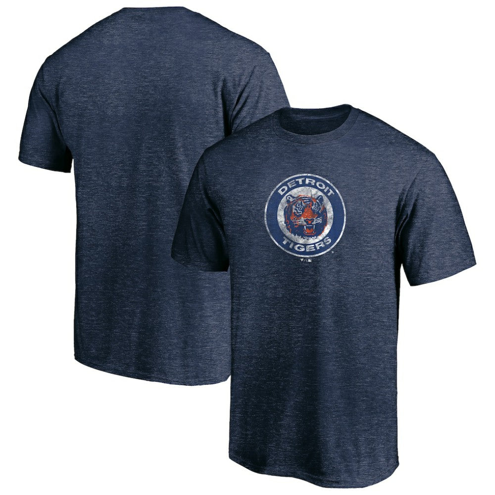 Detroit Tigers Cooperstown Collection Throwback Logo Tri-Blend T-Shirt Lifestyle