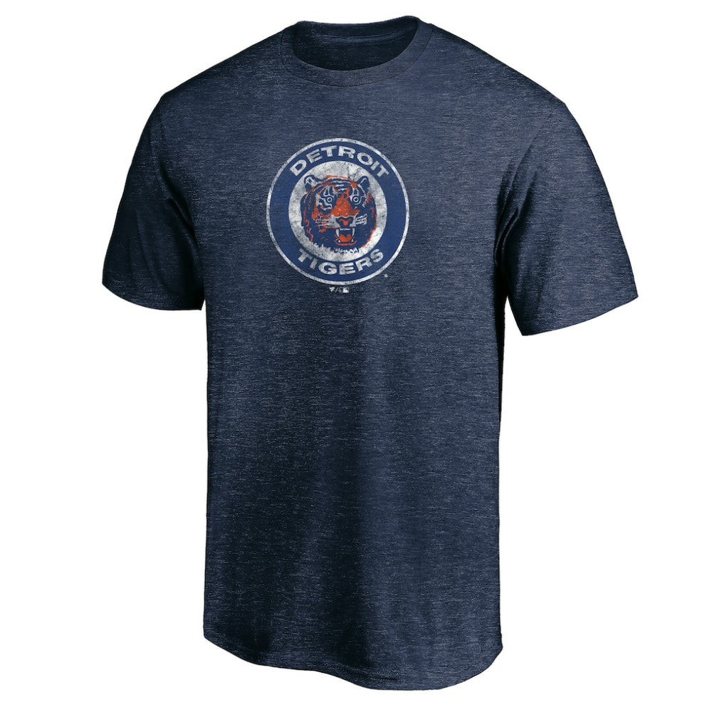 Detroit Tigers Cooperstown Collection Throwback Logo Tri-Blend T-Shirt Lifestyle
