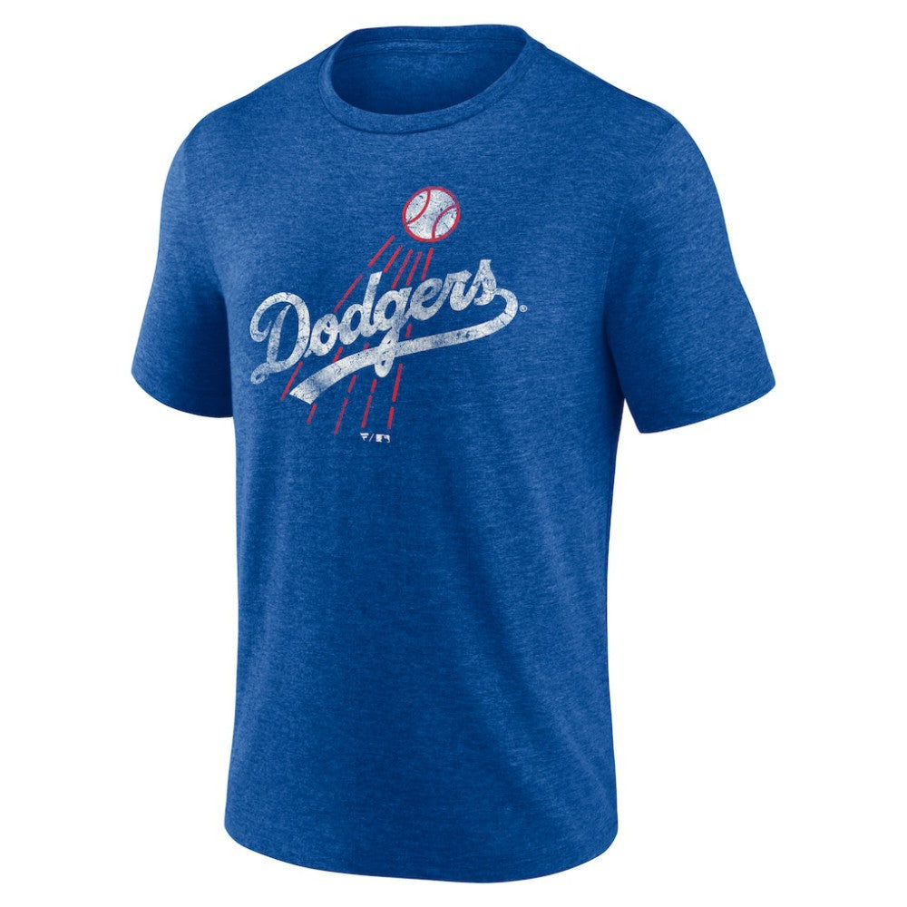 Los Angeles Dodgers Cooperstown Collection Throwback Logo Tri-Blend T-Shirt Clearance