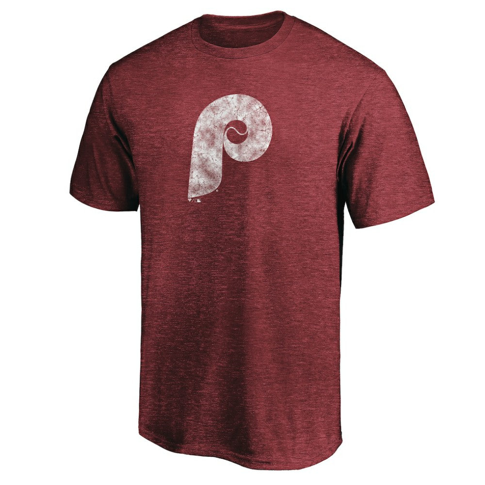 Philadelphia Phillies Cooperstown Collection Throwback Logo Tri-Blend T-Shirt Clearance
